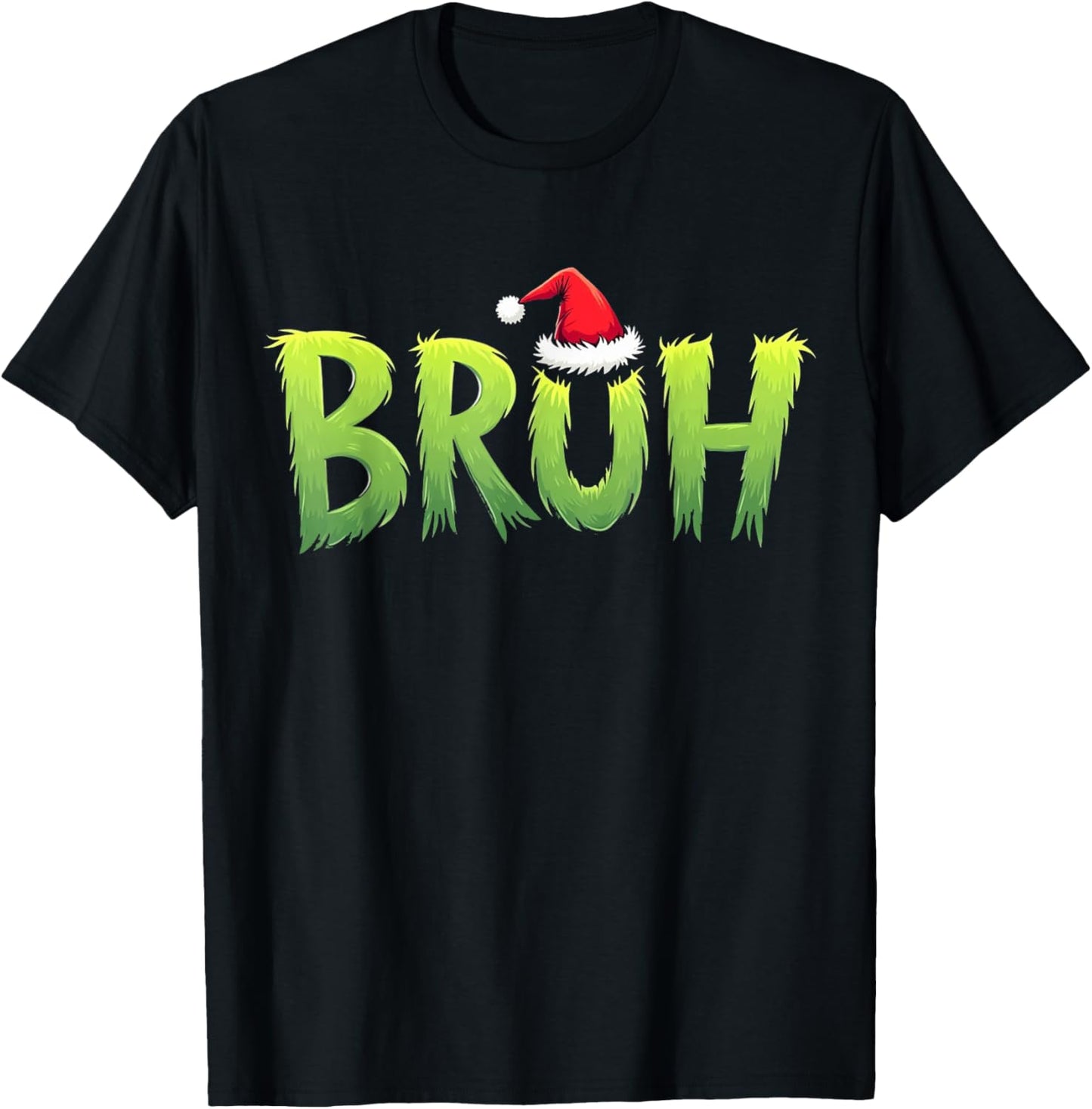 Bruh Christmas Kids Teens Boys Funny Christmas humor Meme T-Shirt - T-Shirt | Black