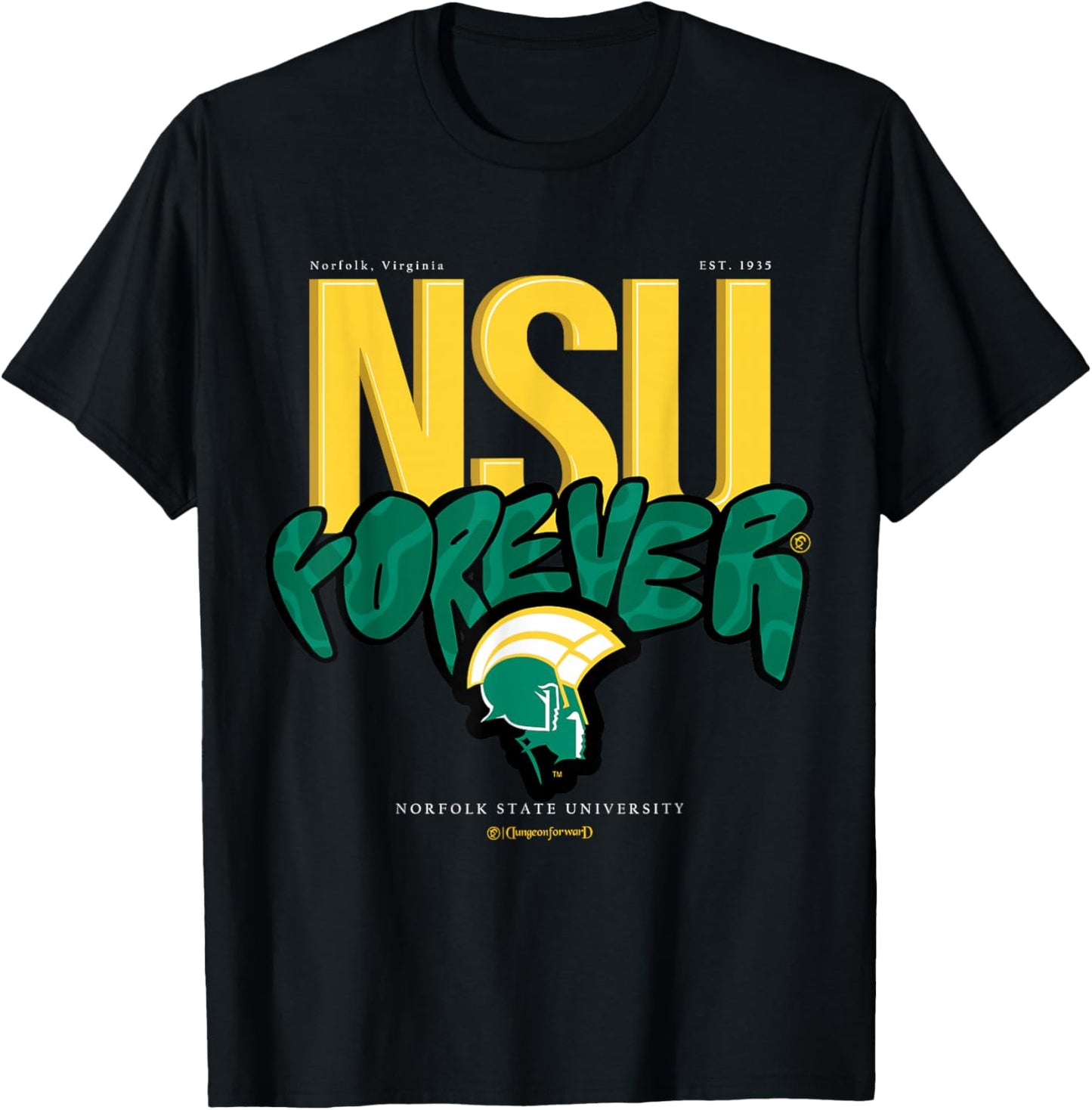 The Yard Essentials - Norfolk State University - NSU Forever T-Shirt - T-Shirt | Black