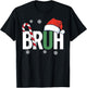 Bruh Christmas Santa Happy Christmas Family Xmas Christmas T-Shirt - T-Shirt | Black