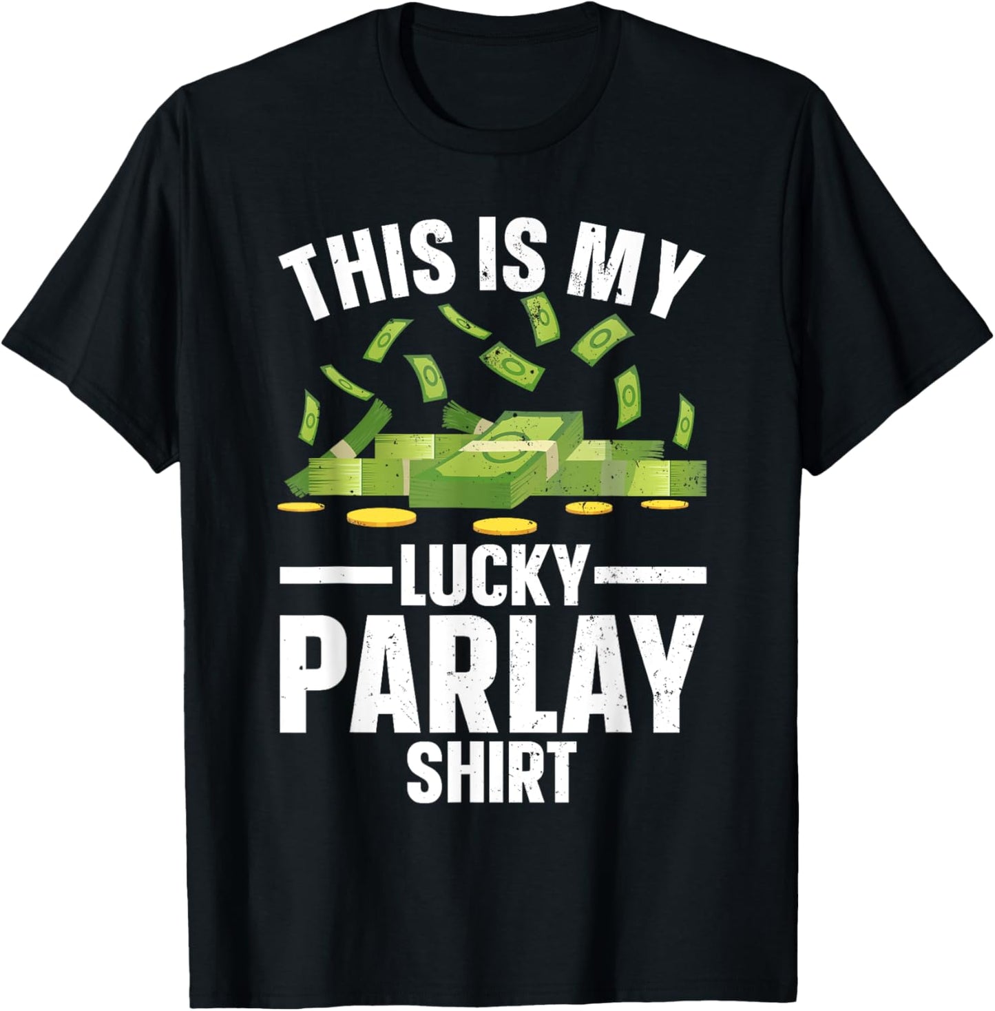 Funny Sports Betting Art Women Parlay Sports Gambler T-Shirt - T-Shirt | Black
