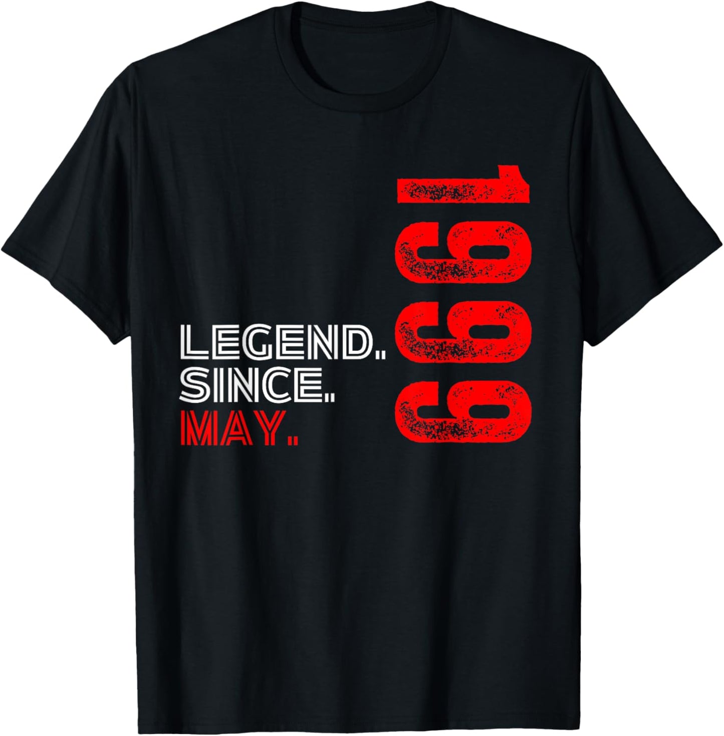 Born In May 1999 Vintage Birthday Legend Since May 1999 T-Shirt - T-Shirt | Black