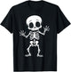 BOO Skeleton halloween kids boys toddler men funny costume T-Shirt - T-Shirt | Black