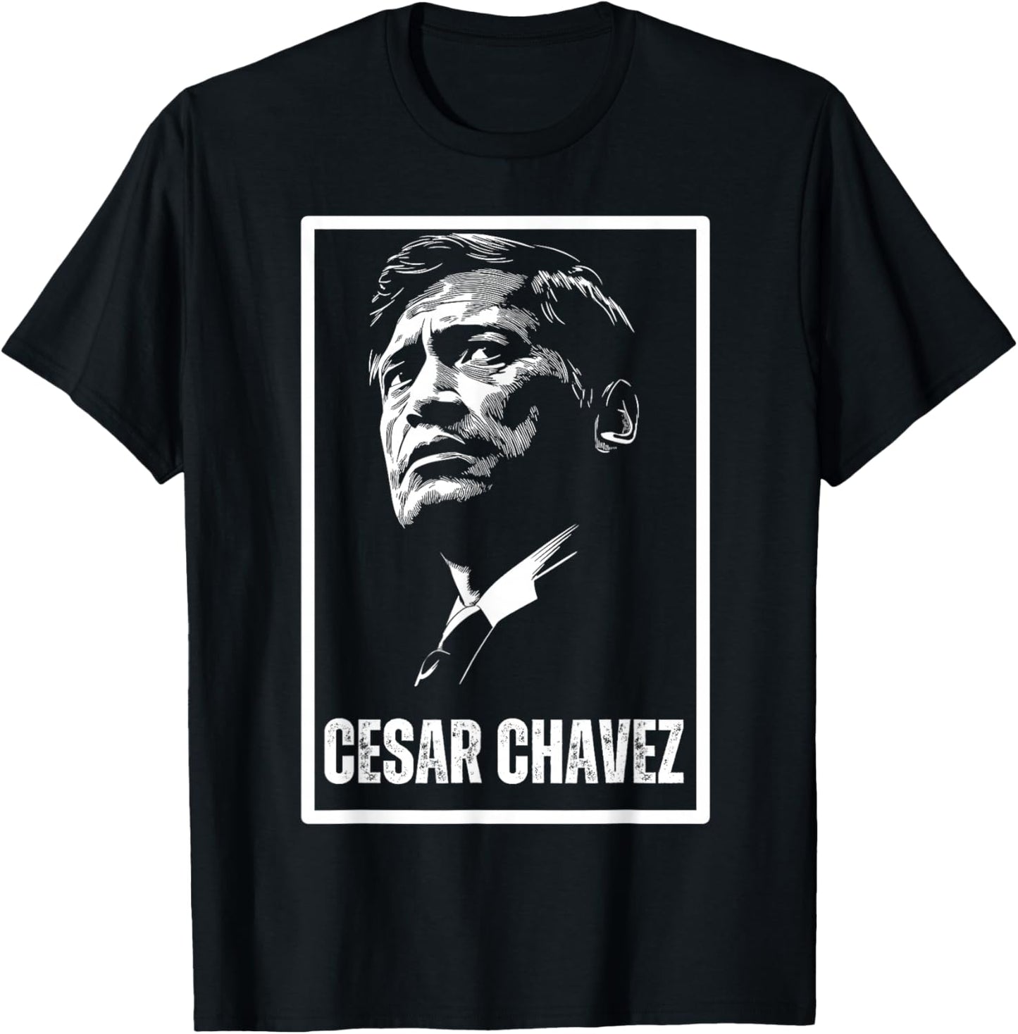 Cesar Chavez Hispanic Heritage Month Mexican Pride Latino T-Shirt - T-Shirt | Black