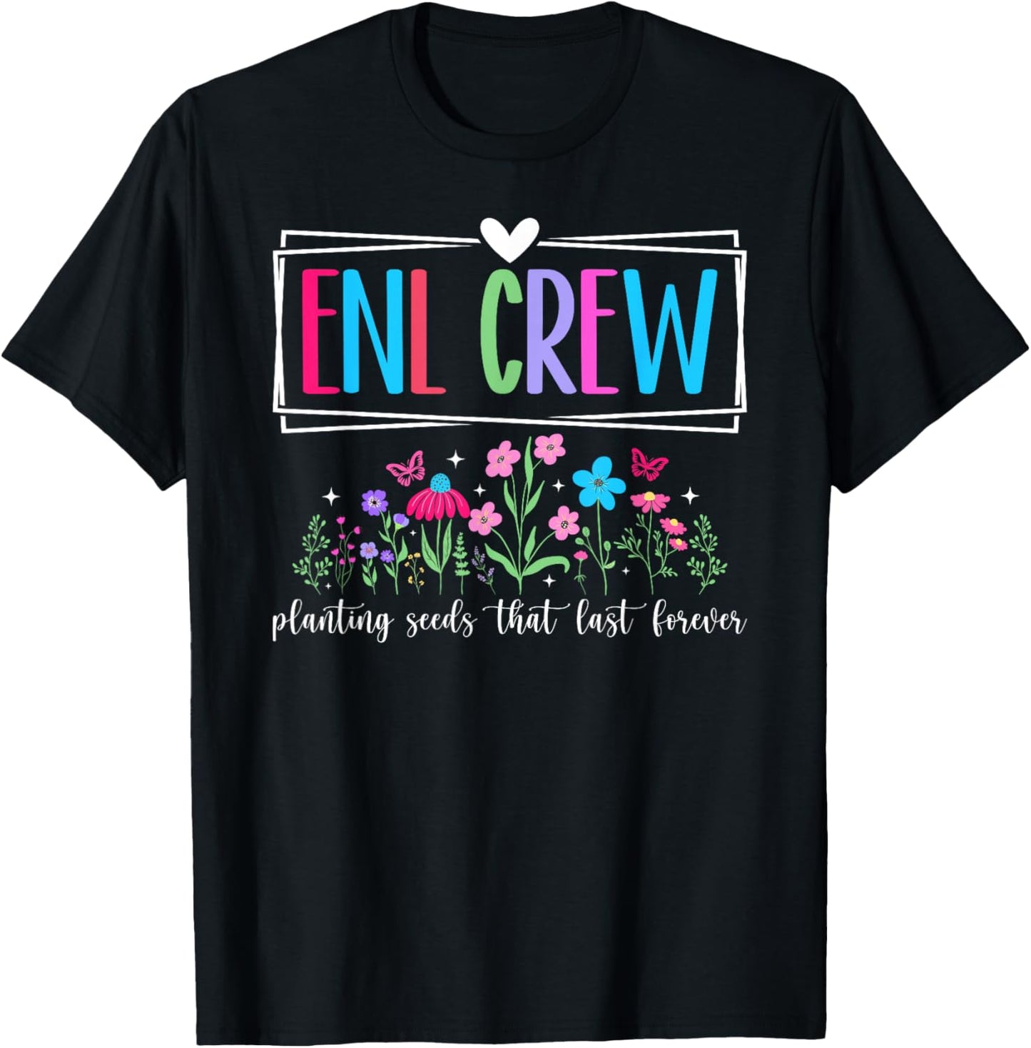 ENL Crew ENL Teacher English As A New Language ENL Team T-Shirt - T-Shirt | Black