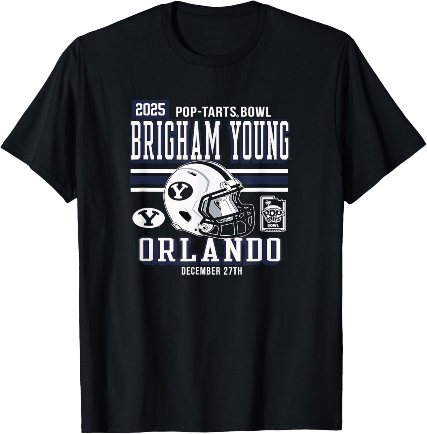 BYU Cougars Pop-Tarts Bowl 2025 Officially Licensed T-Shirt - T-Shirt | Black