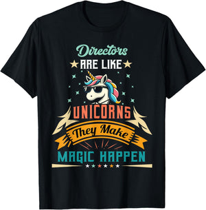 Directors Are Like Unicorns - Funny Director T-Shirt - T-Shirt | Black