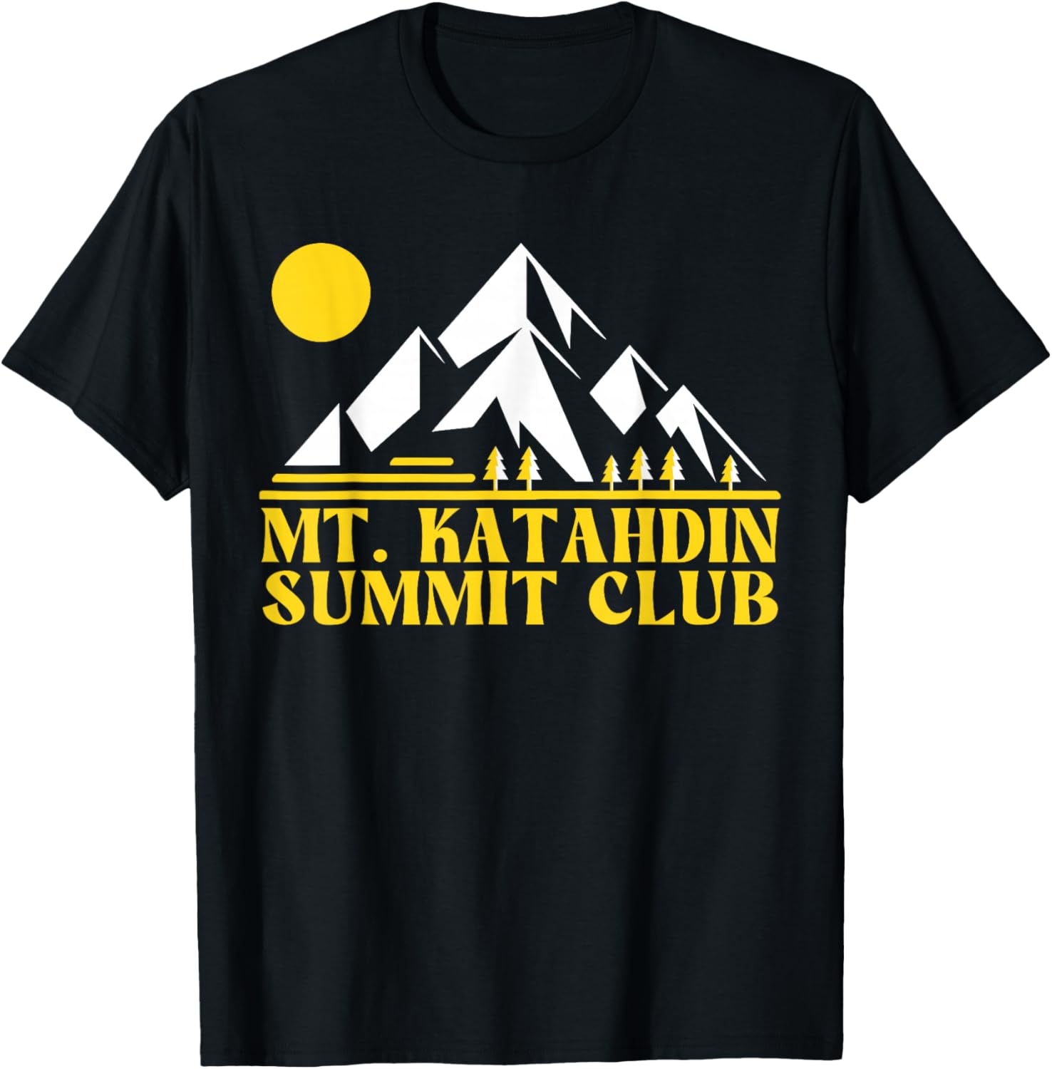 Mount Katahdin Summit Club, Mt Katahdin T-Shirt - T-Shirt | Black