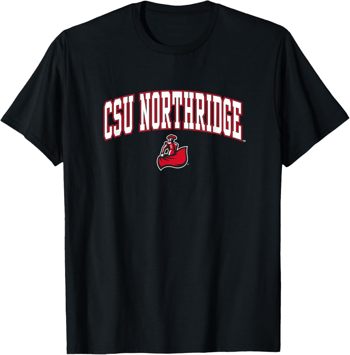 Cal State Northridge Matadors Arch Over Black T-Shirt - T-Shirt | Black