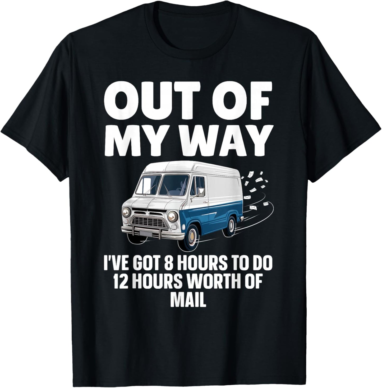 Funny Mailman Art Women Mail Carrier Postal Worker T-Shirt - T-Shirt | Black