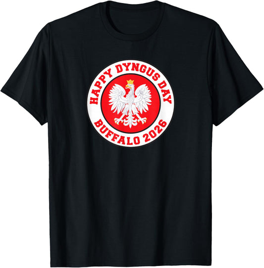 Happy Dyngus Day Buffalo 2026 Polish Eagle T-Shirt - T-Shirt | Black