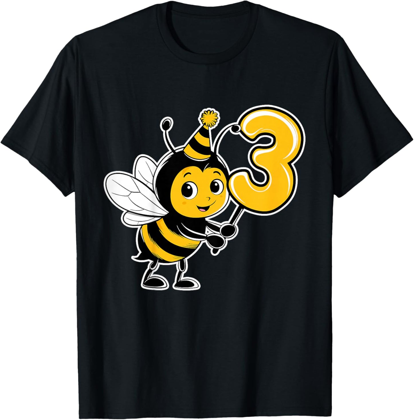 3rd Birthday Bumblebee Kids T-Shirt - T-Shirt | Black