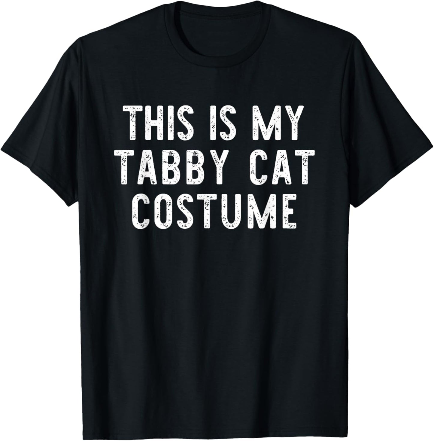 This is My Tabby Cat Costume Halloween Simple Kids Adult T-Shirt - T-Shirt | Black