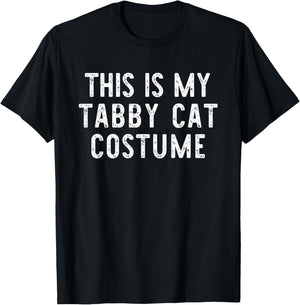 This is My Tabby Cat Costume Halloween Simple Kids Adult T-Shirt - T-Shirt | Black