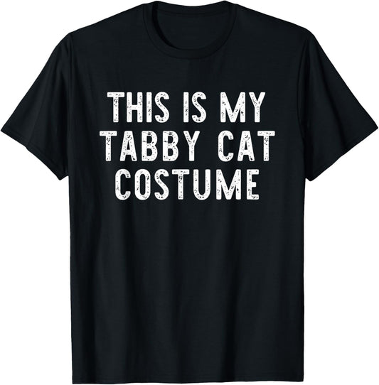 This is My Tabby Cat Costume Halloween Simple Kids Adult T-Shirt - T-Shirt | Black