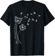 Ehlers Danlos Syndrome Zebra Dandelion EDS Awareness Support T-Shirt - T-Shirt | Black