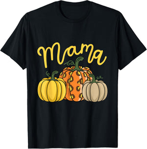 Mama and Mini Mommy and Me Matching Thanksgiving Adults T-Shirt - T-Shirt | Black