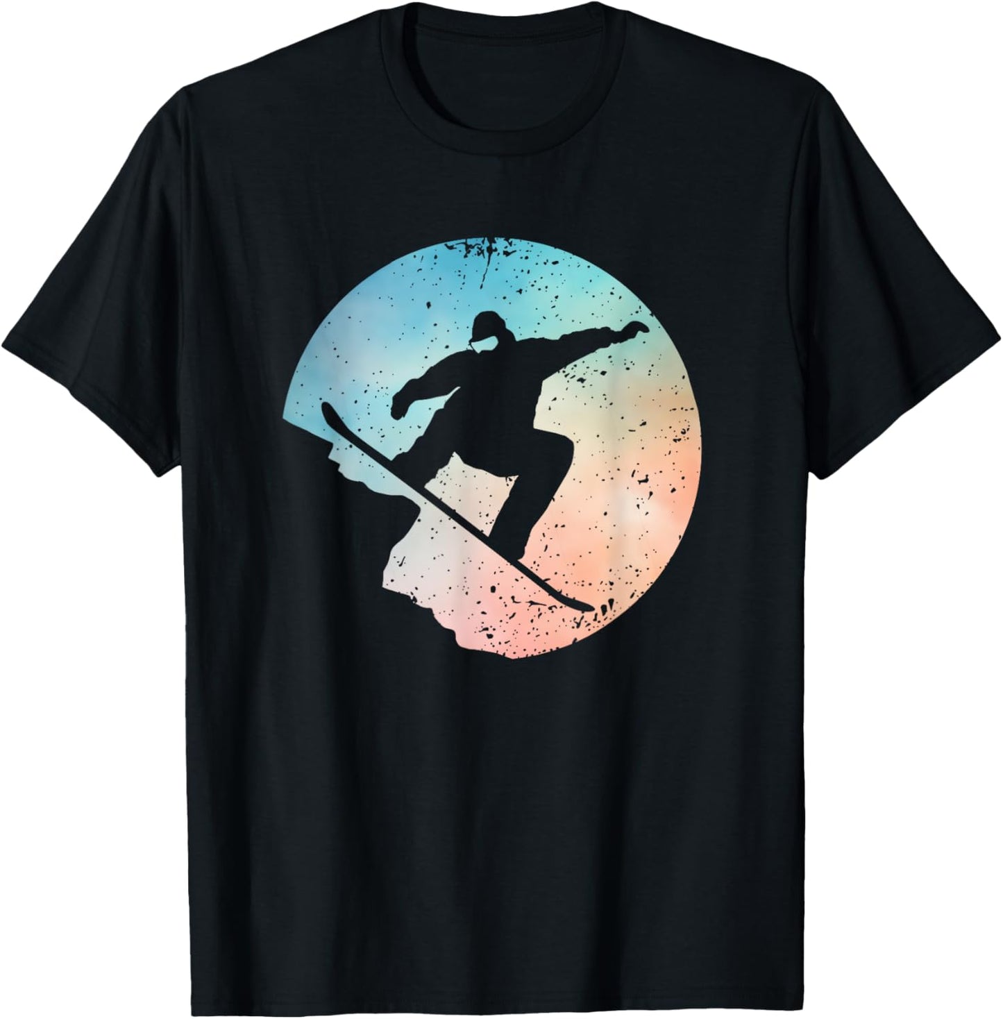 Funny Snowboarding Art Women Snowboard Snowboarder T-Shirt - T-Shirt | Black