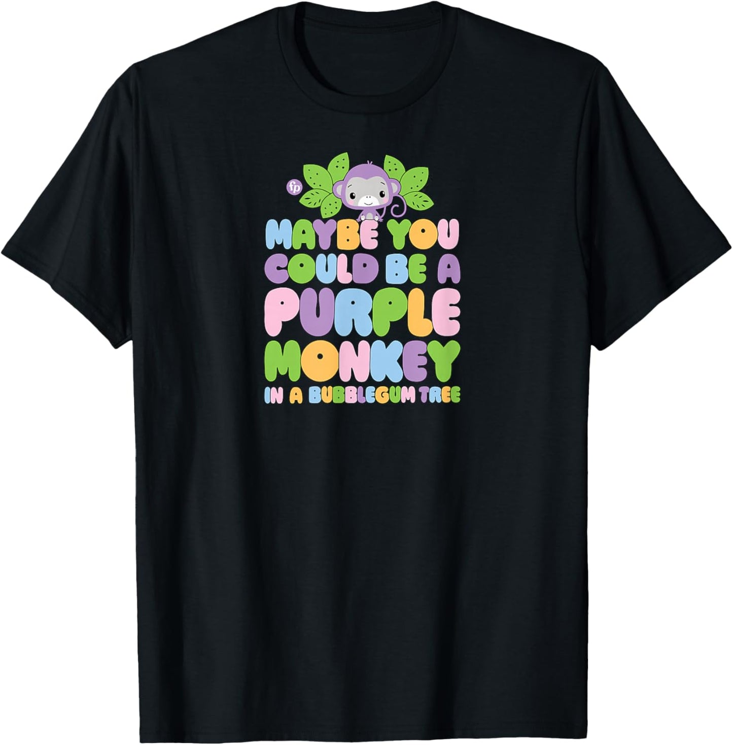 Fisher-Price Purple Monkey and Bubblegum Tree Song T-Shirt - T-Shirt | Black