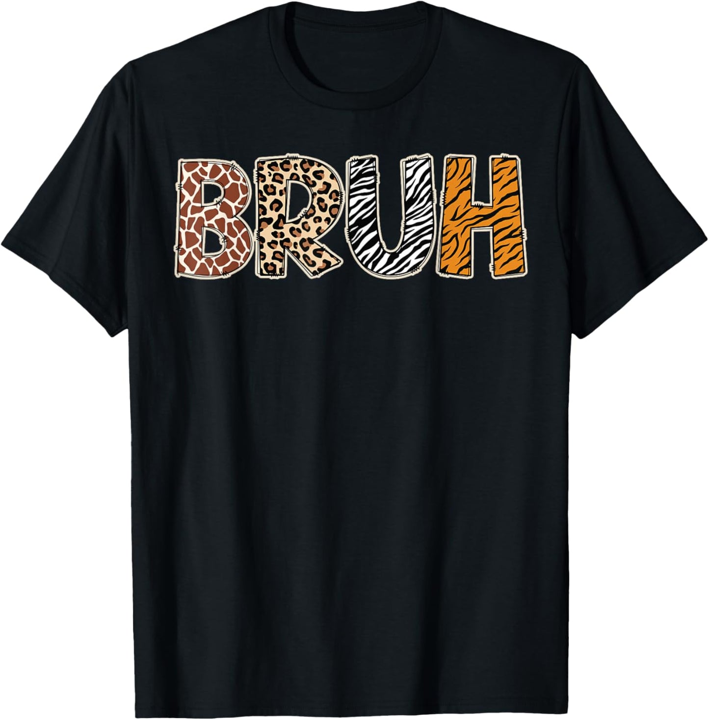 Safari Bruh Zookeeper Funny Animals Wildlife Boys Kids T-Shirt - T-Shirt | Black