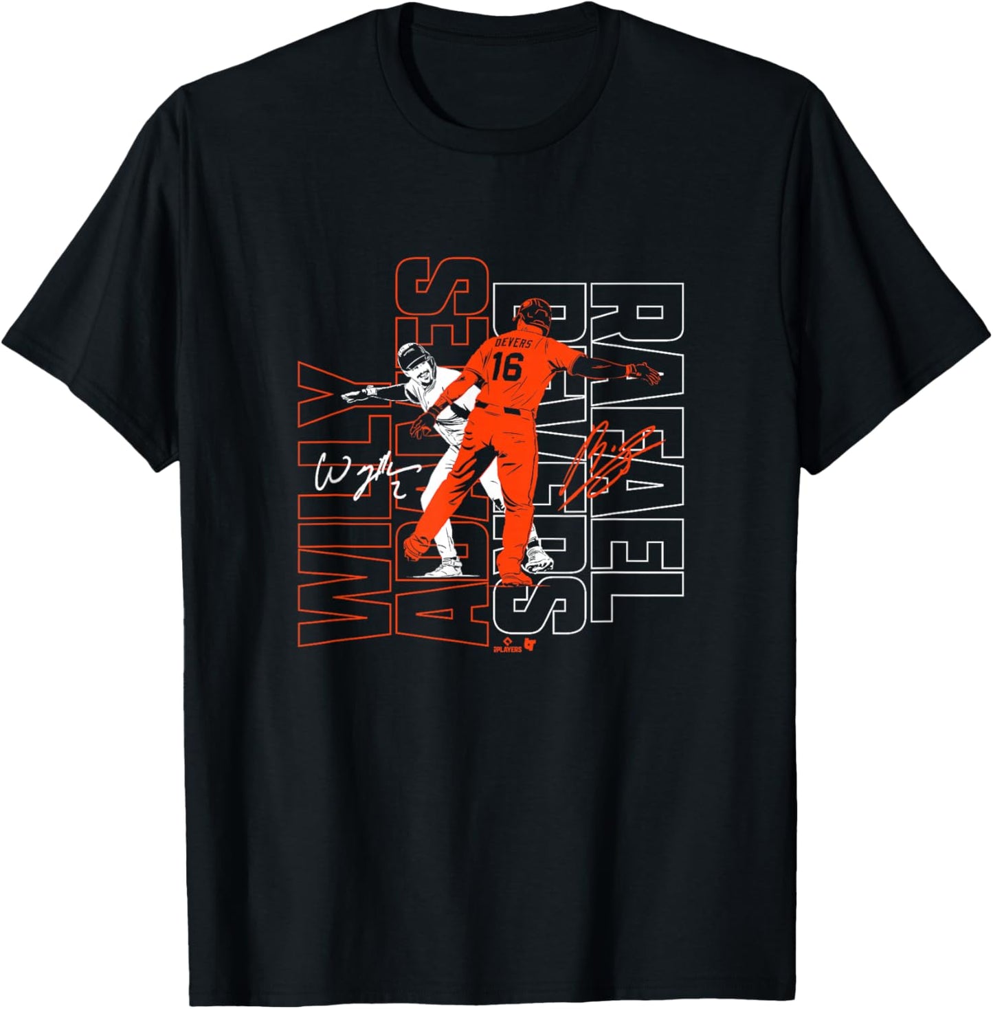 Adames & Devers - DAP Up - San Francisco Baseball T-Shirt - T-Shirt | Black