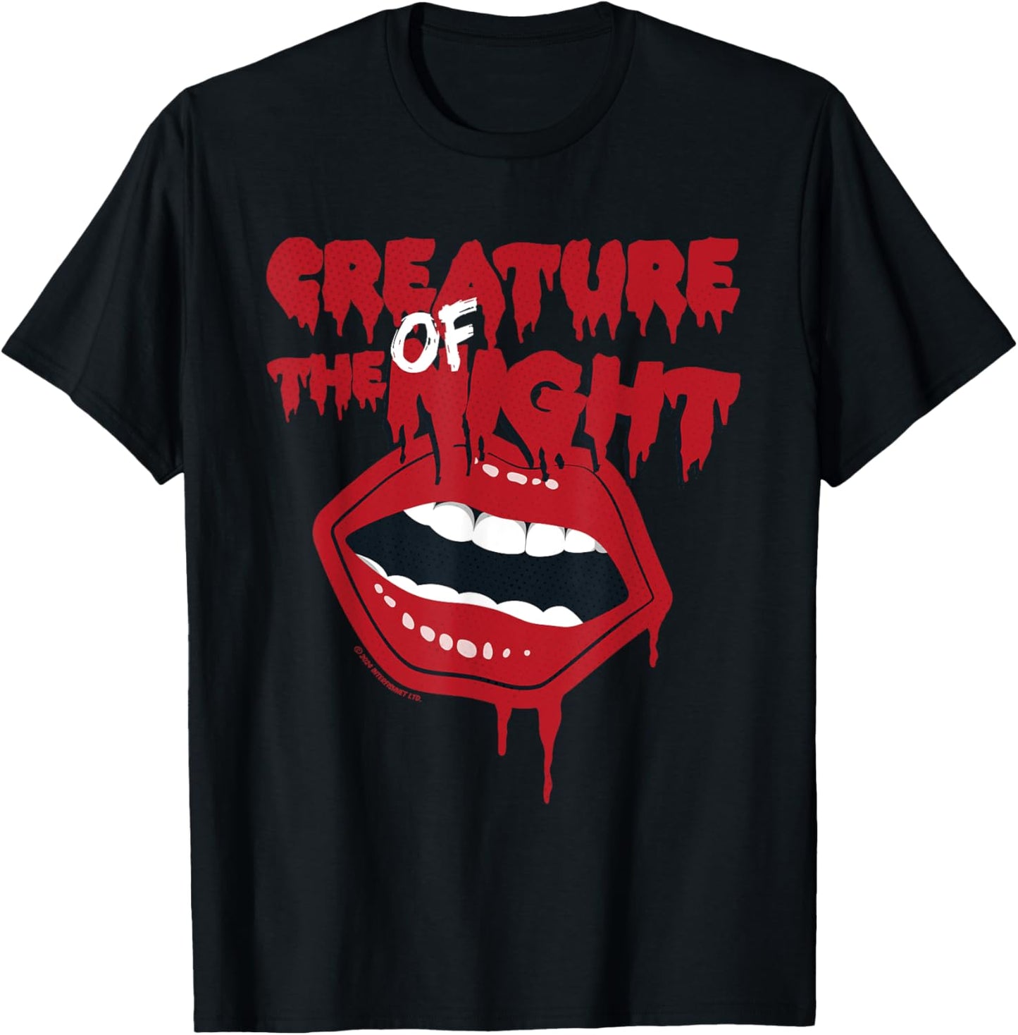 Rocky Horror Show Creature Of The Night Mouth T-Shirt - T-Shirt | Black