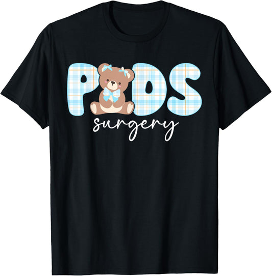 Peds Surgery Nurse Groovy Pediatric Surgery Department T-Shirt - T-Shirt | Black
