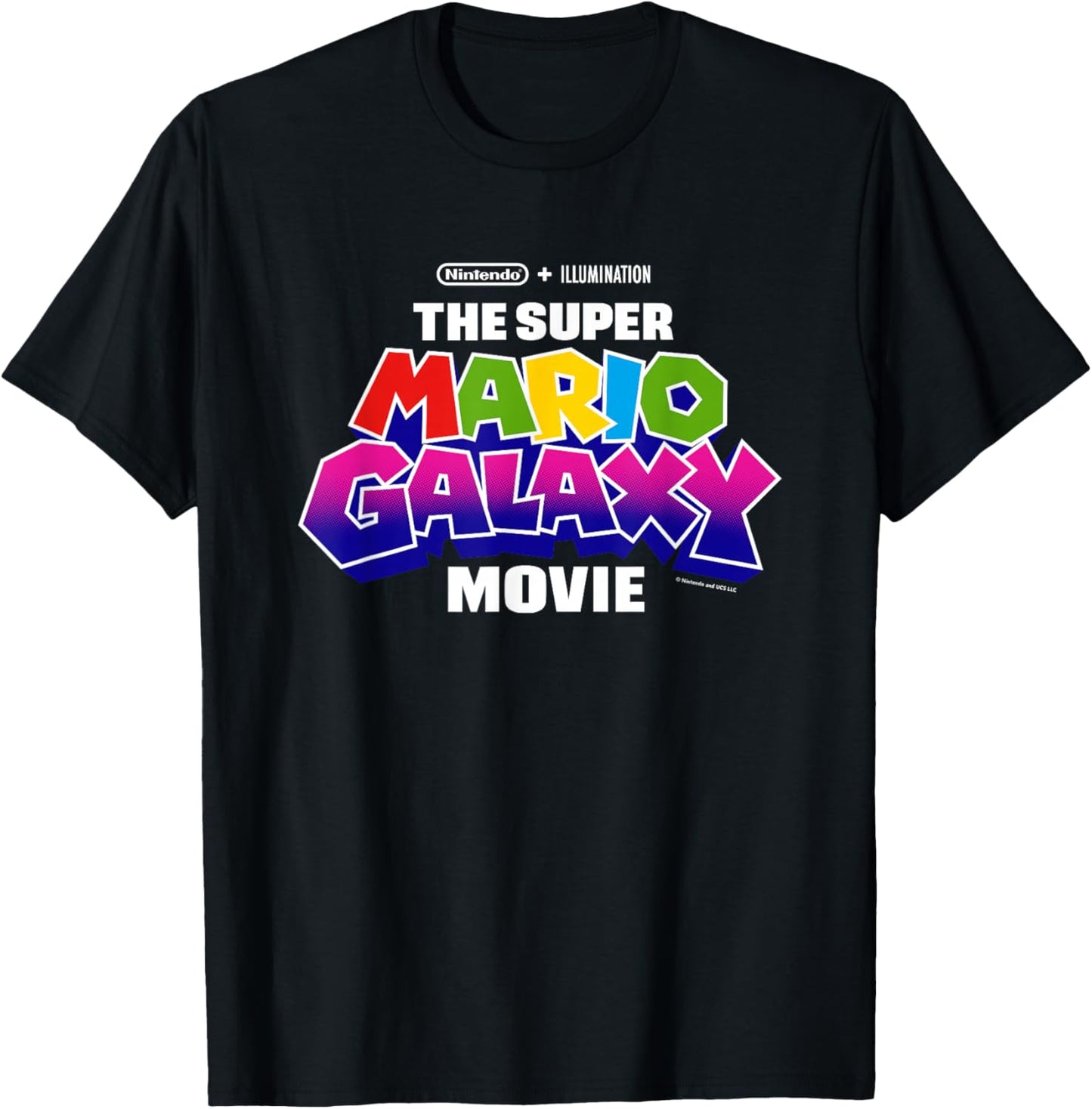 The Super Mario Galaxy Movie Logo T-Shirt - T-Shirt | Black