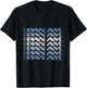 Pan Am Light Blue Gradient Cascade T-Shirt - T-Shirt | Black