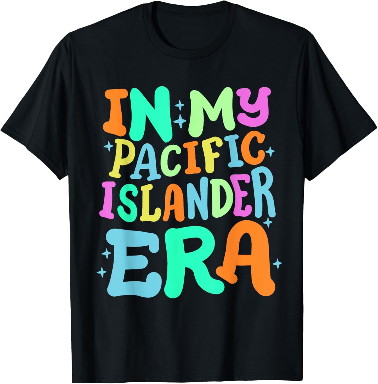 In My Pacific Islander Era Retro Groovy Asian American AAPI T-Shirt - T-Shirt | Black