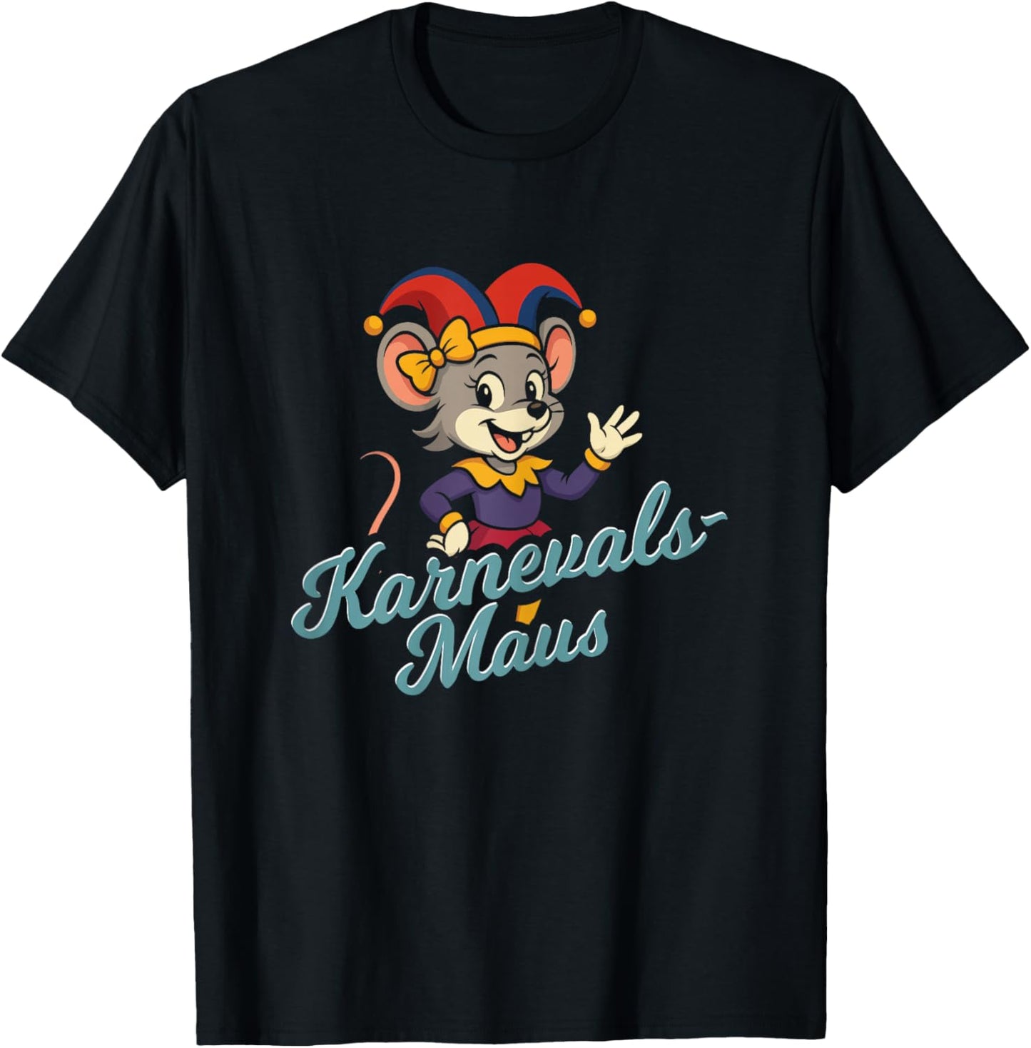 Carnival Mouse Carnival Party Outfit Carnival Fancy Dress T-Shirt - T-Shirt | Black