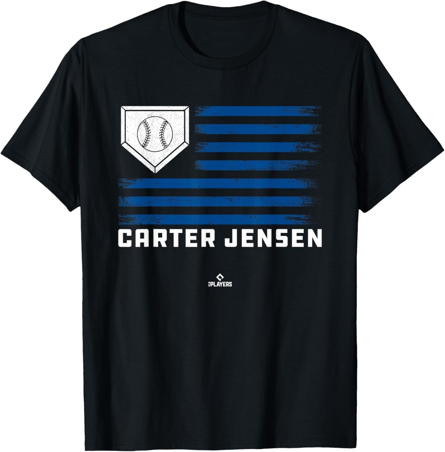 Vintage Flag Gameday Carter Jensen Prospect Baseball Fan T-Shirt - T-Shirt | Black
