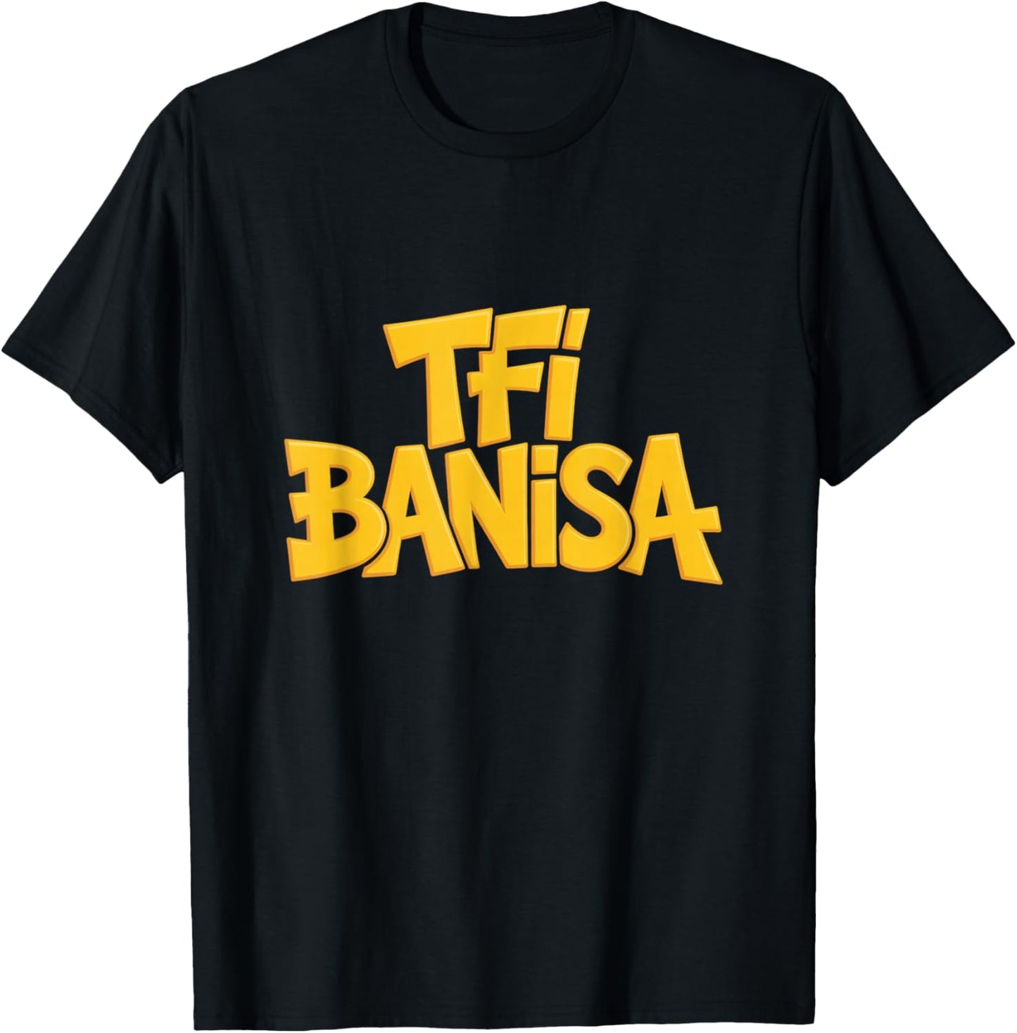 TFI Banisa Tollywood Fan Street Typography T-Shirt - T-Shirt | Black