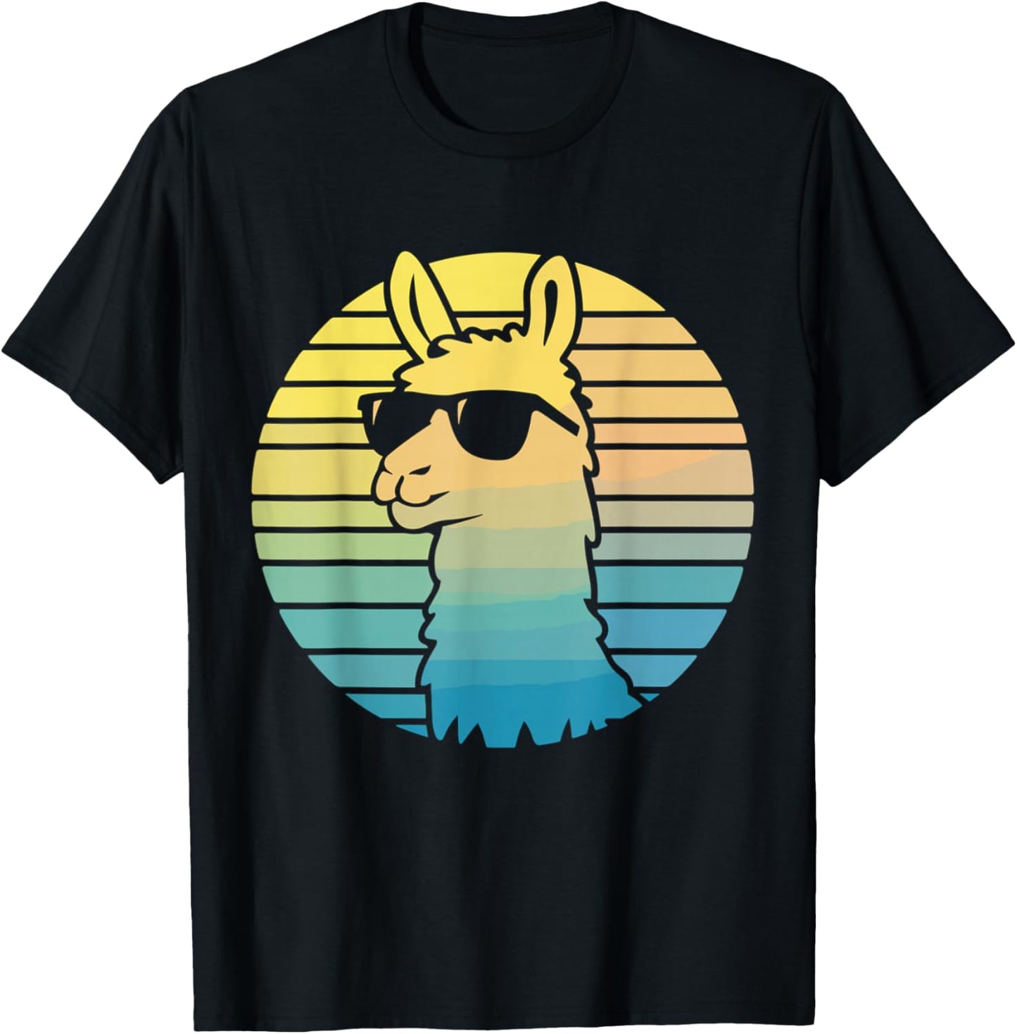 Alpaca Lover Llama Vintage T-Shirt - T-Shirt | Black