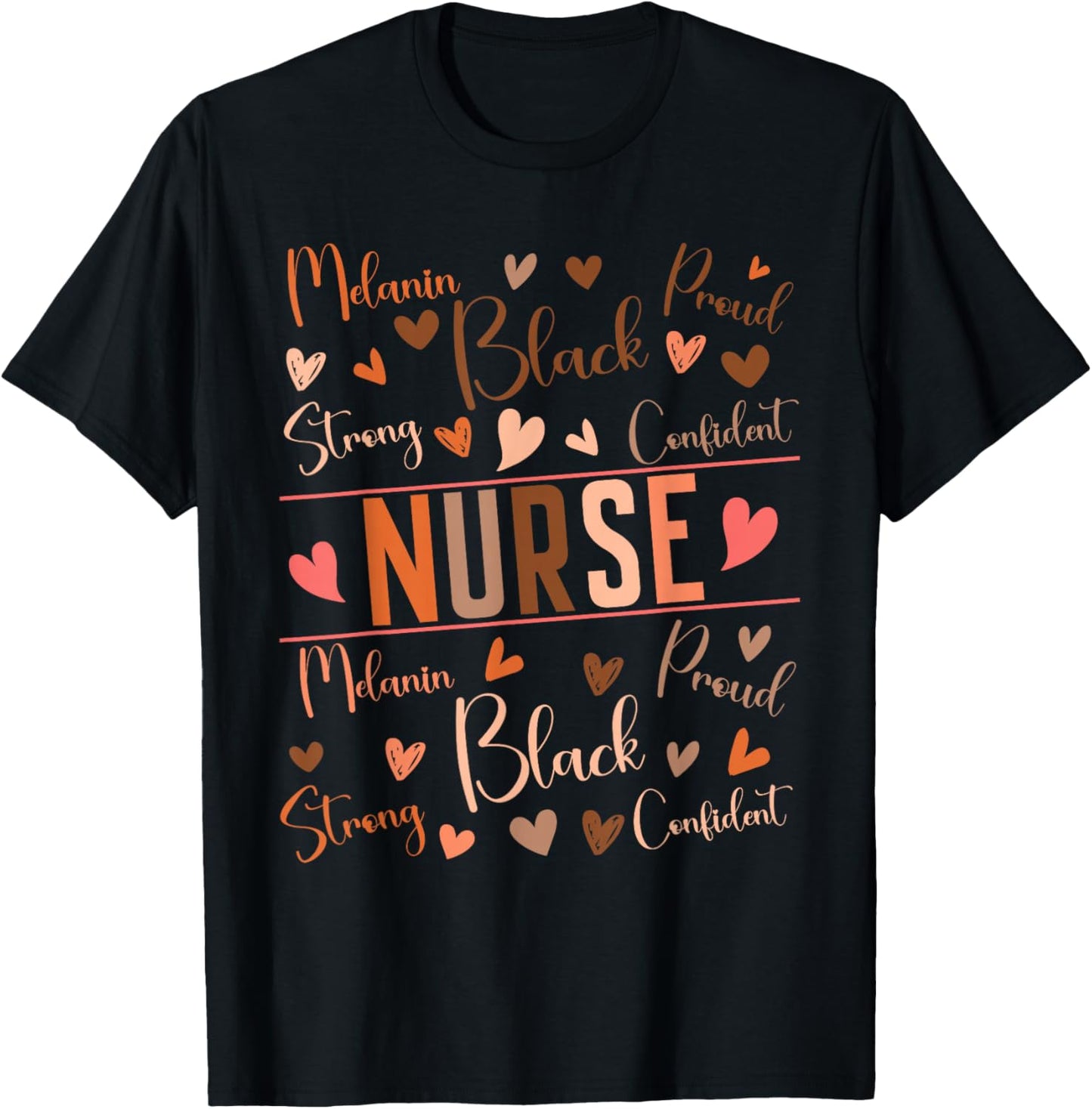 Nurse Black History Month African American Nursing Scrub T-Shirt - T-Shirt | Black