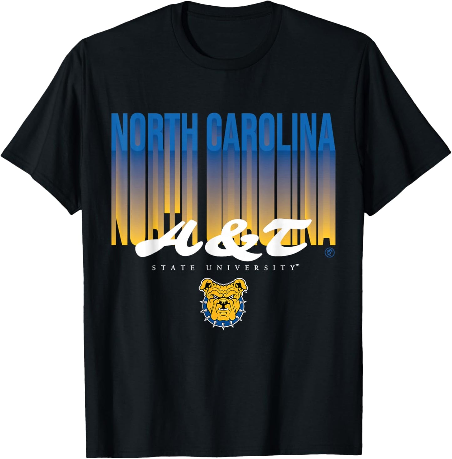 The Yard Essentials - North Carolina A&T State - NCAT Fade T-Shirt - T-Shirt | Black