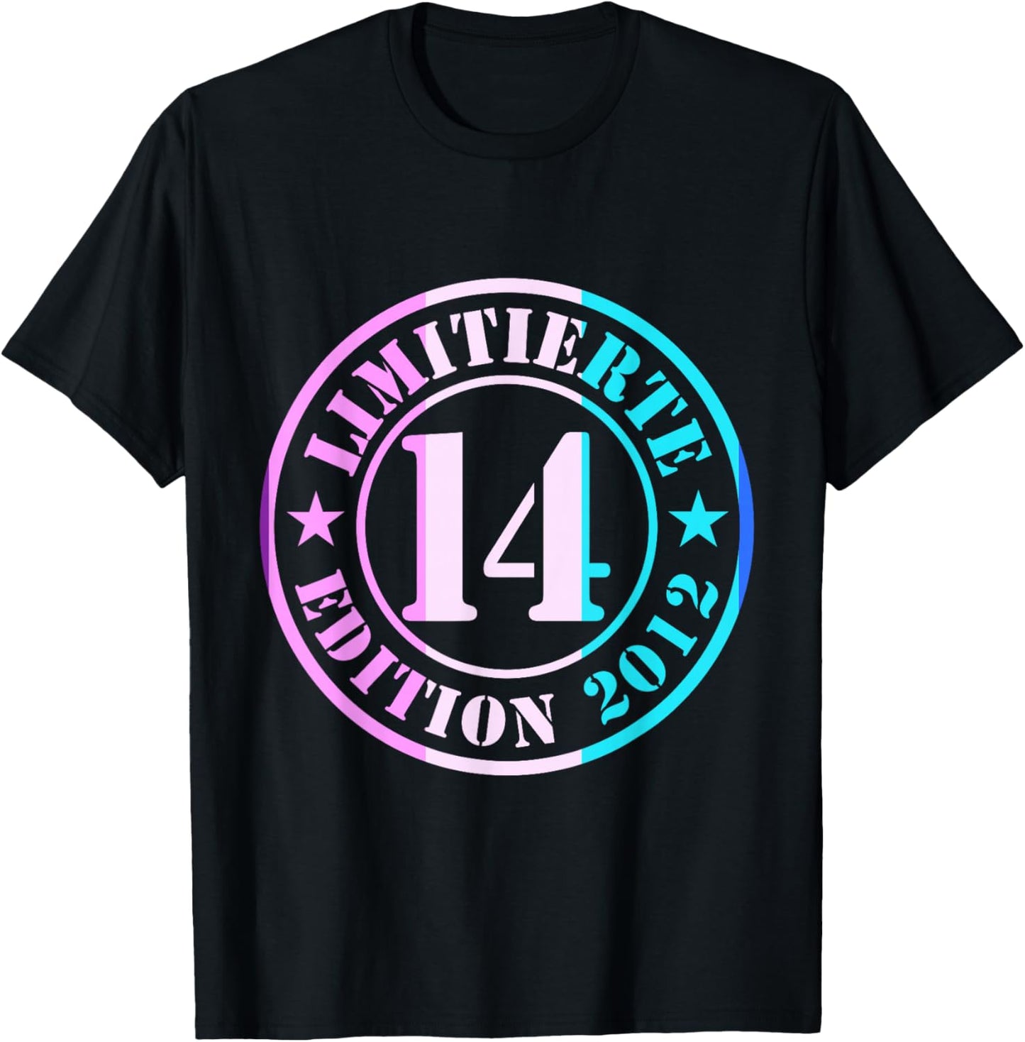14. Geburtstag Junge Mädchen Limited Edition 2012 Jahre T-Shirt - T-Shirt | Black