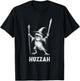 Huzzah Frog Knight Funny Sword Meme Quote T-Shirt - T-Shirt | Black