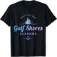 Gulf Shores Alabama Sail Boat Sailing T-Shirt - T-Shirt | Black