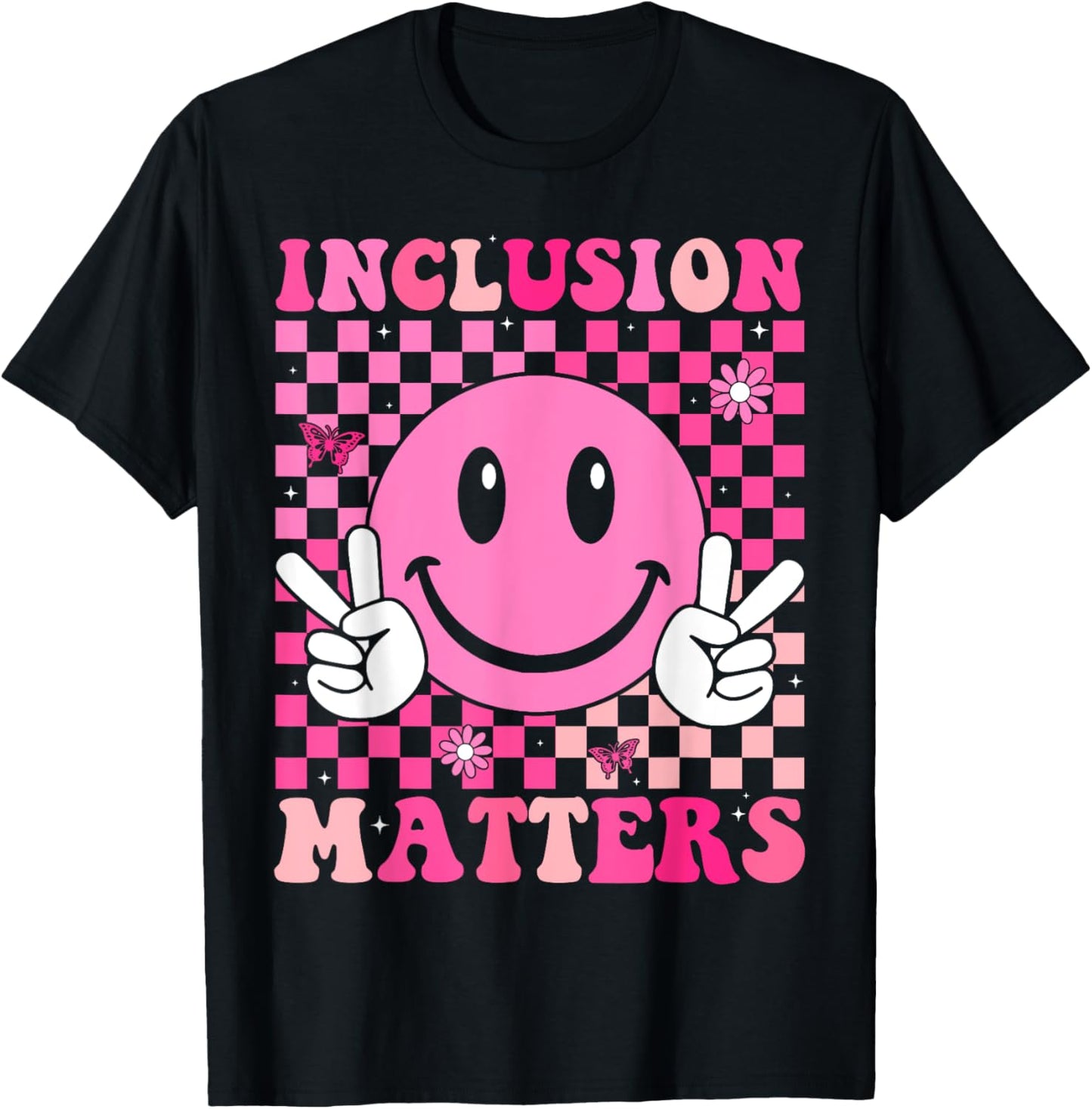 Inclusion Matters Groovy Special Education Teacher T-Shirt - T-Shirt | Black