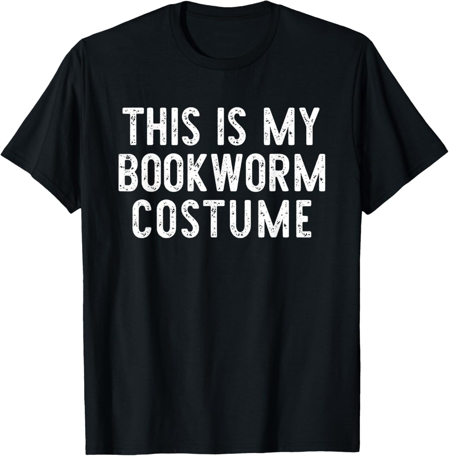 This is My Bookworm Costume Halloween Easy Book Reading T-Shirt - T-Shirt | Black