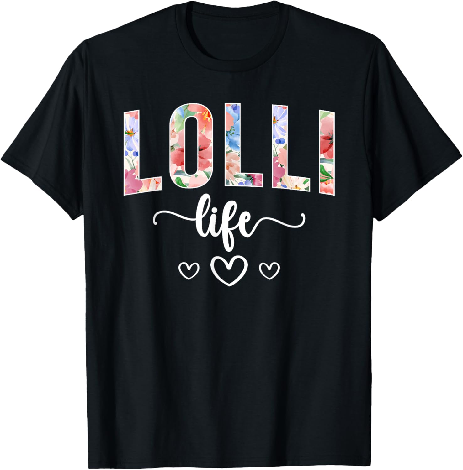 Lolli Life Lolli Grandma Lolli Grandmother T-Shirt - T-Shirt | Black