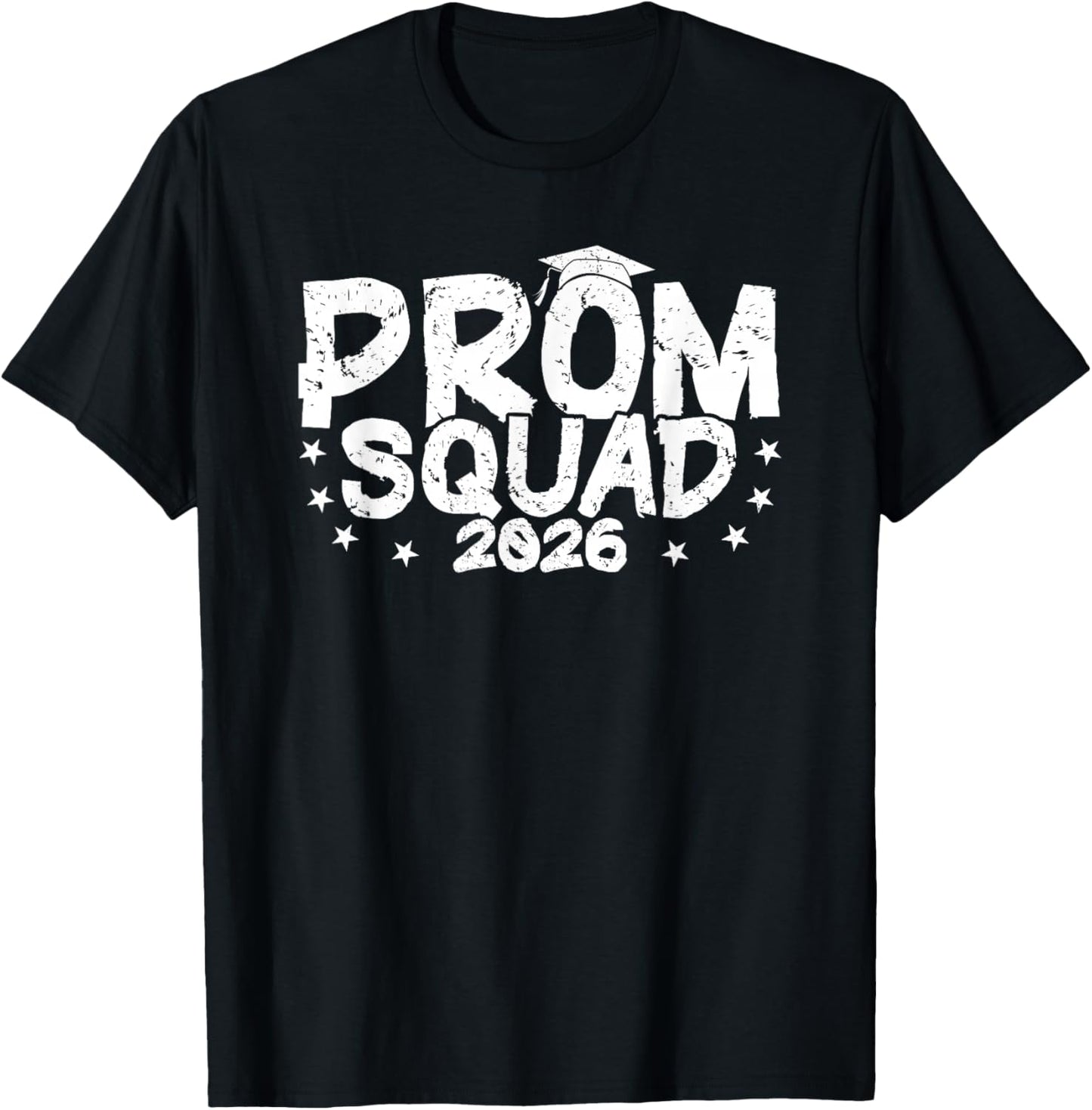 Prom Squad 2026 Graduate Funny Prom Class of 2026 T-Shirt - T-Shirt | Black
