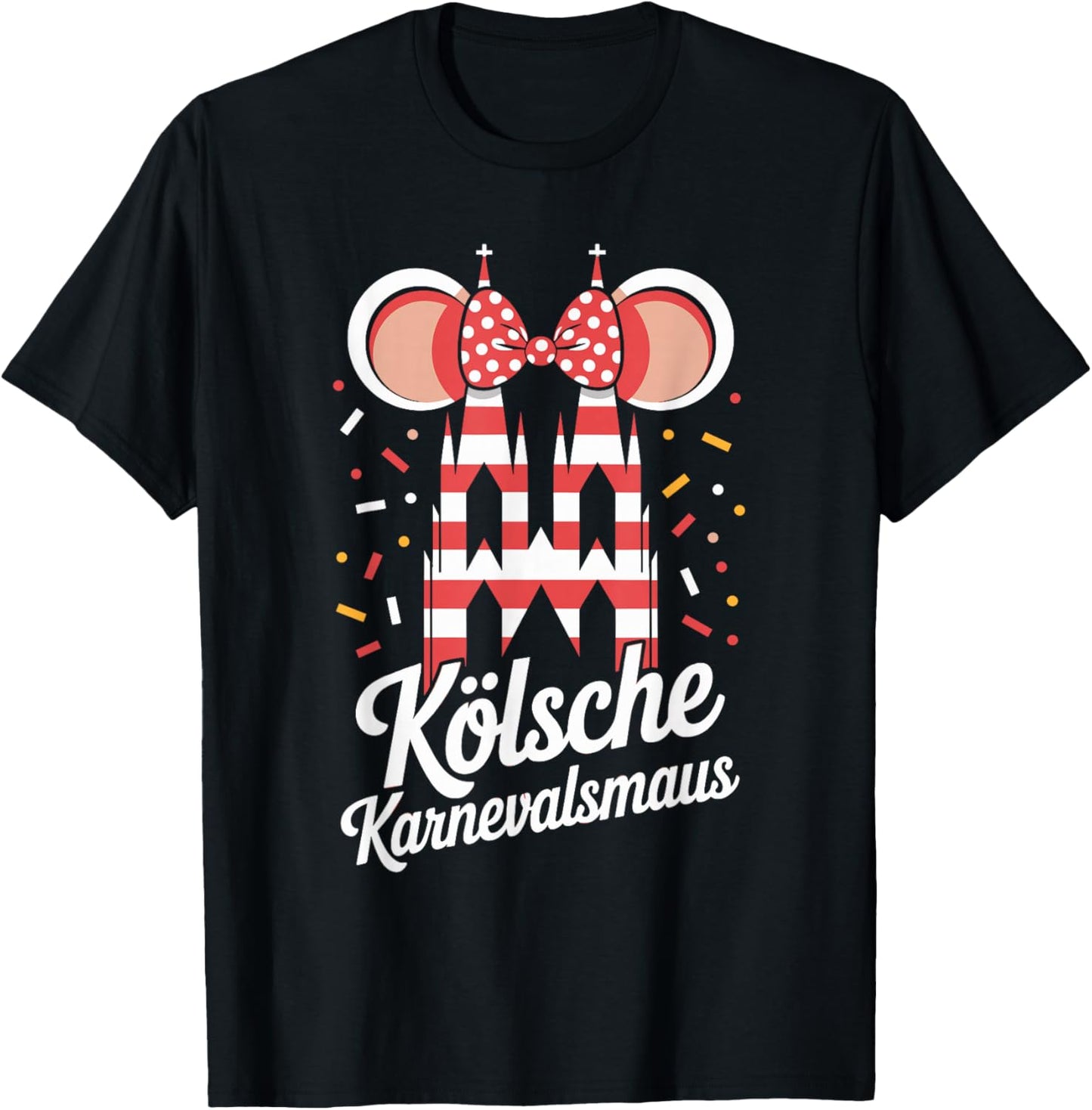 Cologne Carnival Mouse Cologne Carnival Mouse T-Shirt - T-Shirt | Black