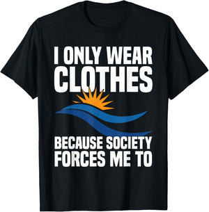 Nudism Accessories Nakedness Naturism Lover Freedom Nudist T-Shirt - T-Shirt | Black