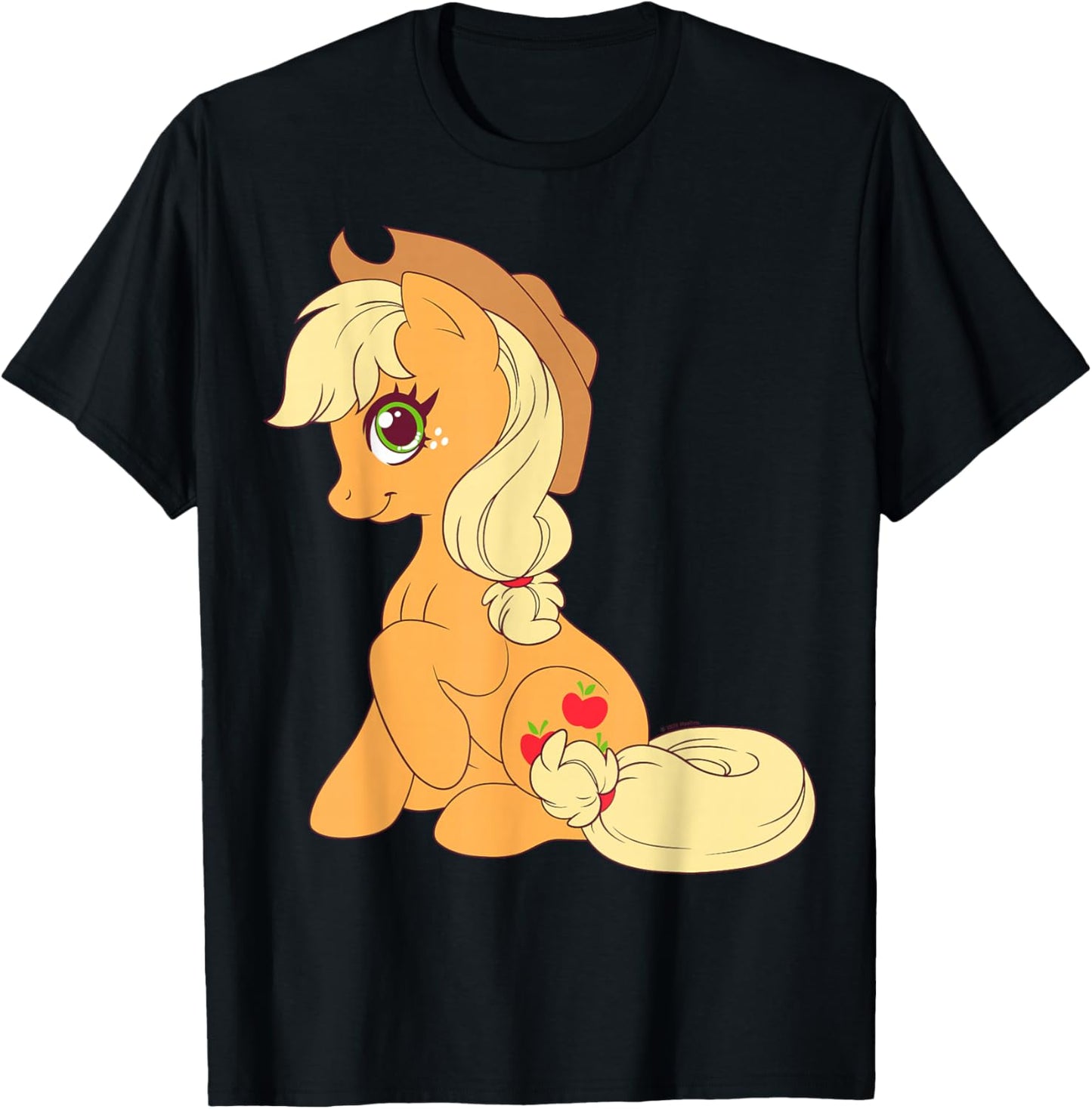 My Little Pony: Friendship is Magic Applejack Cowgirl Hat T-Shirt - T-Shirt | Black