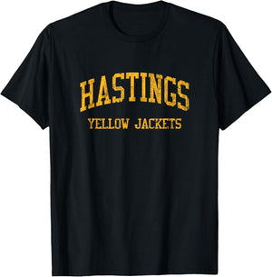 Hastings High School HS Hastings On Hudson NY Vintage Sports T-Shirt - T-Shirt | Black