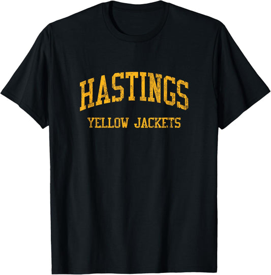 Hastings High School HS Hastings On Hudson NY Vintage Sports T-Shirt - T-Shirt | Black