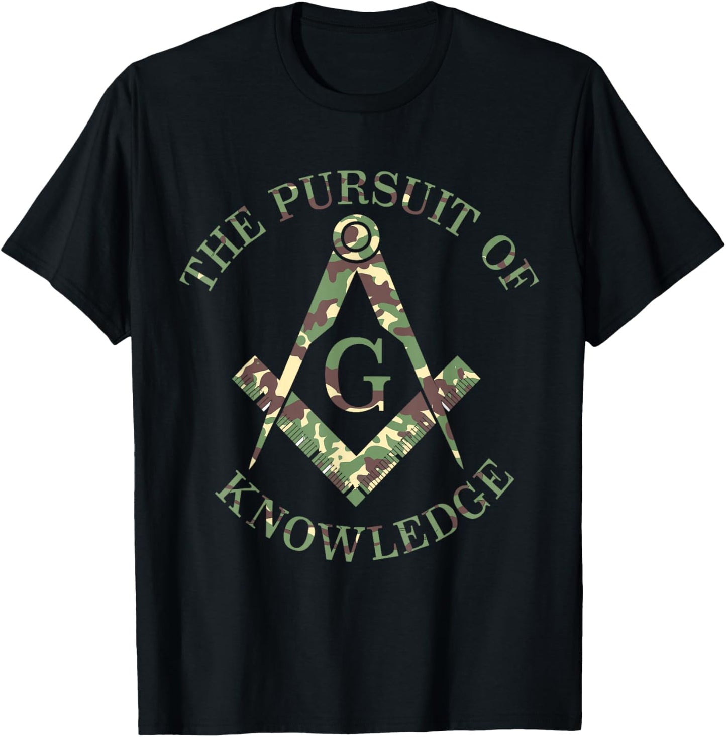 Mason Masonic Camo Freemason T-Shirt - T-Shirt | Black