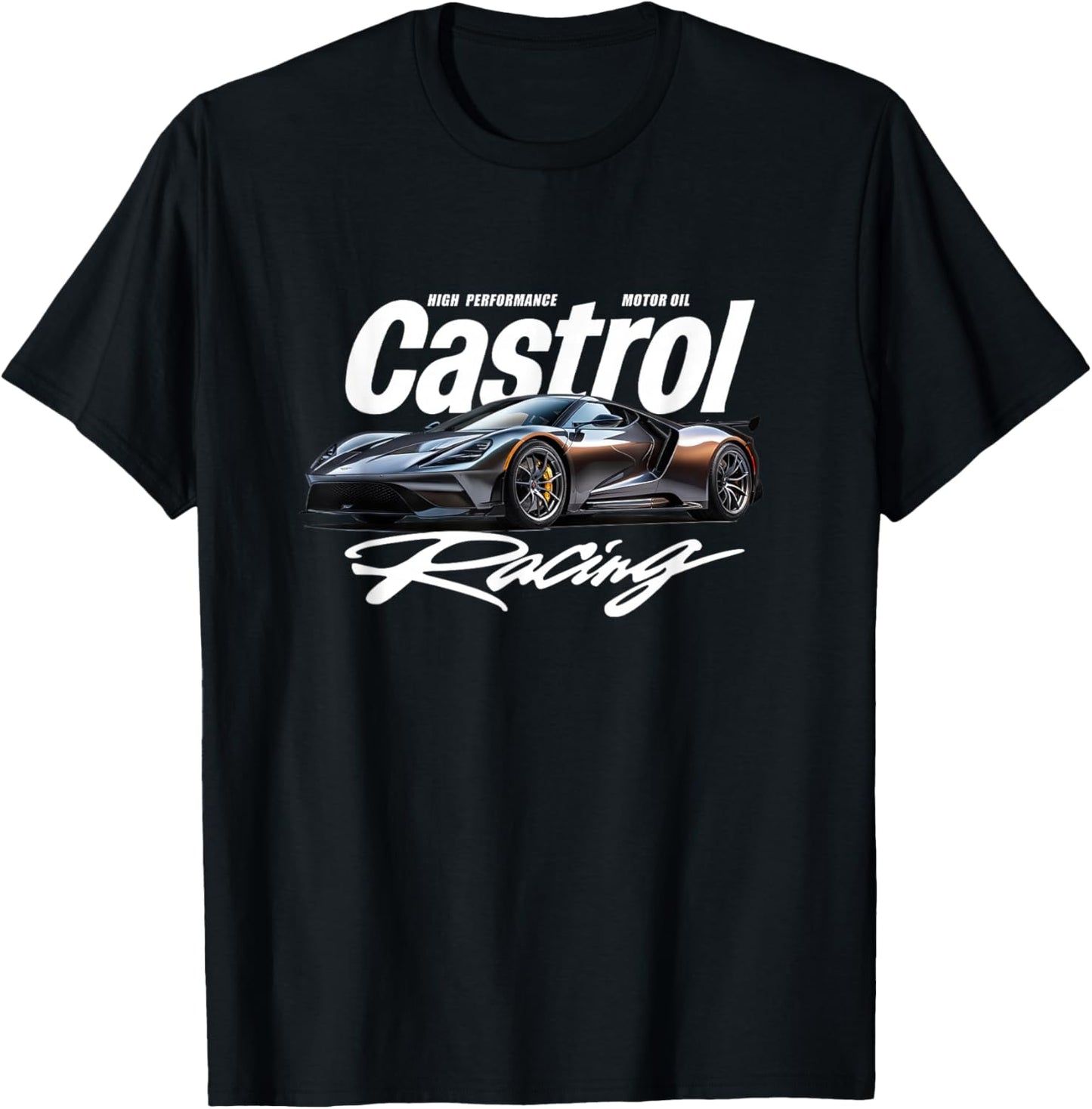 Sleek Race Car Graphic PAPL3548 T-Shirt - T-Shirt | Black