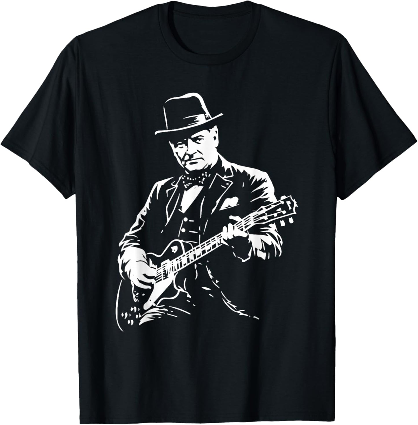 Winston Churchill Guitare T-Shirt - T-Shirt | Black